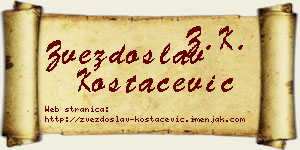 Zvezdoslav Kostačević vizit kartica